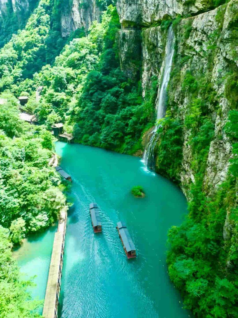 Transportation features in Zhangjiajie scenic areas