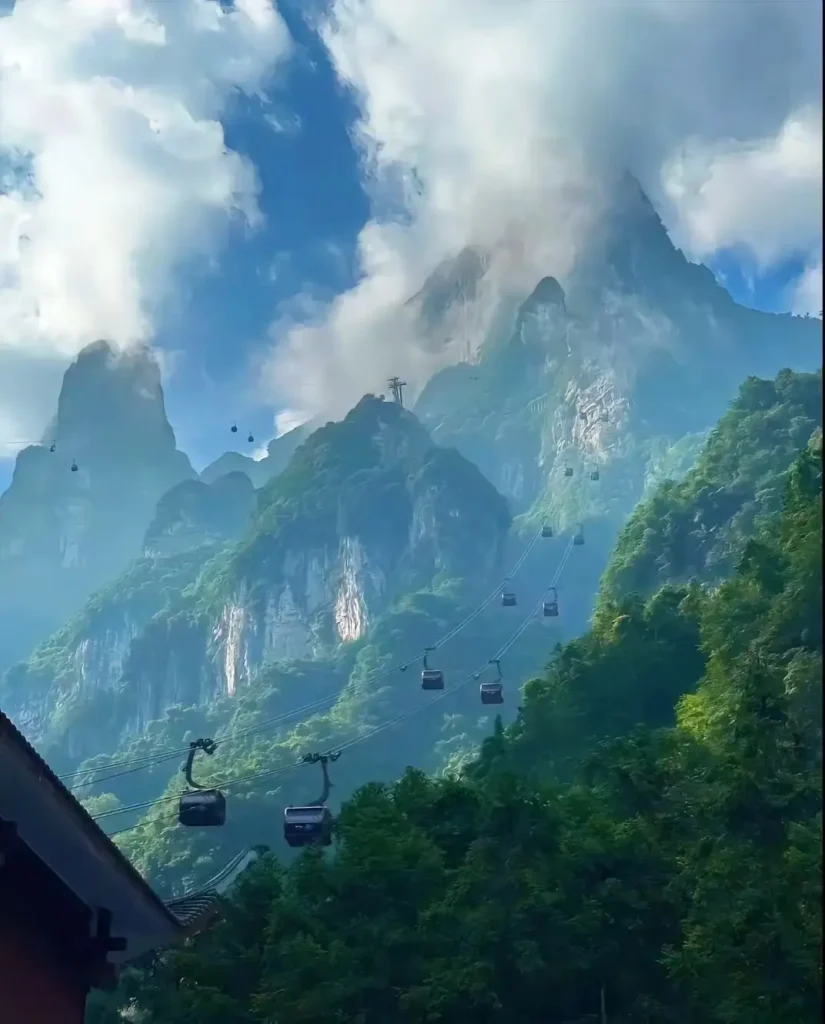 Actual Tianmen Mountain Route